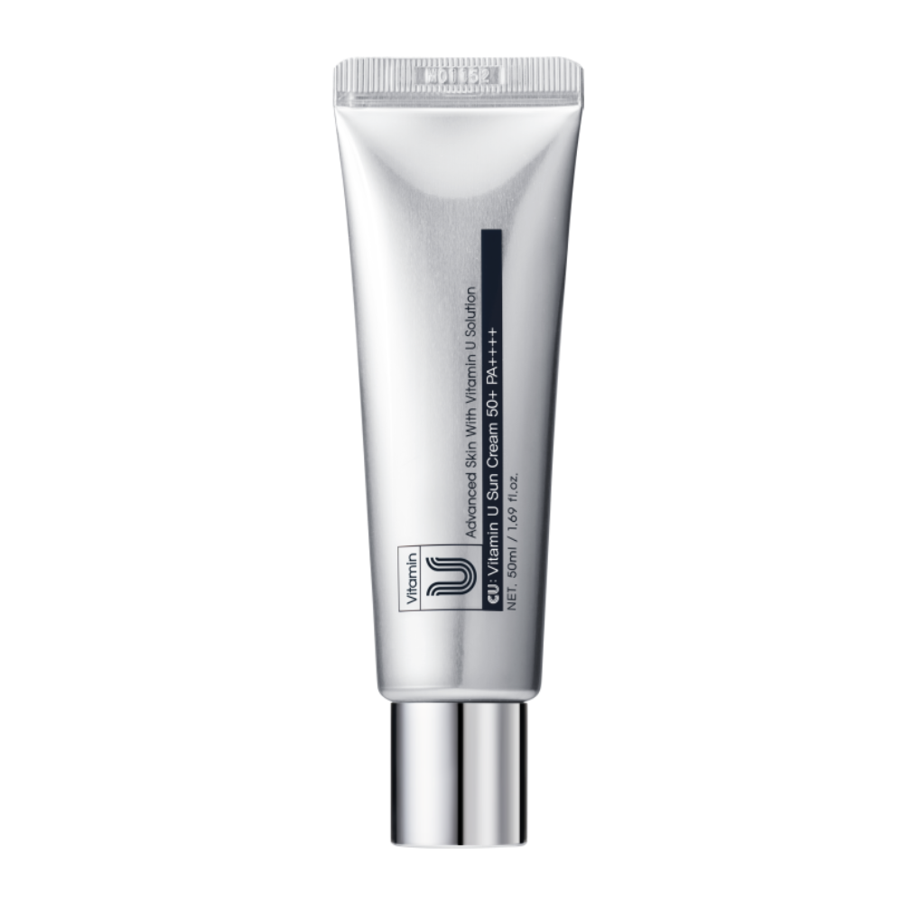 CU SKIN Vitamin U Sun Cream SPF 50+ PA++++ 50ml - Заспокійливий сонцезахисний крем з вітаміном U та пептидами CU SKIN Vitamin U Sun Cream SPF 50+ PA++++ 50ml - Заспокійливий сонцезахисний крем з вітаміном U та пептидами